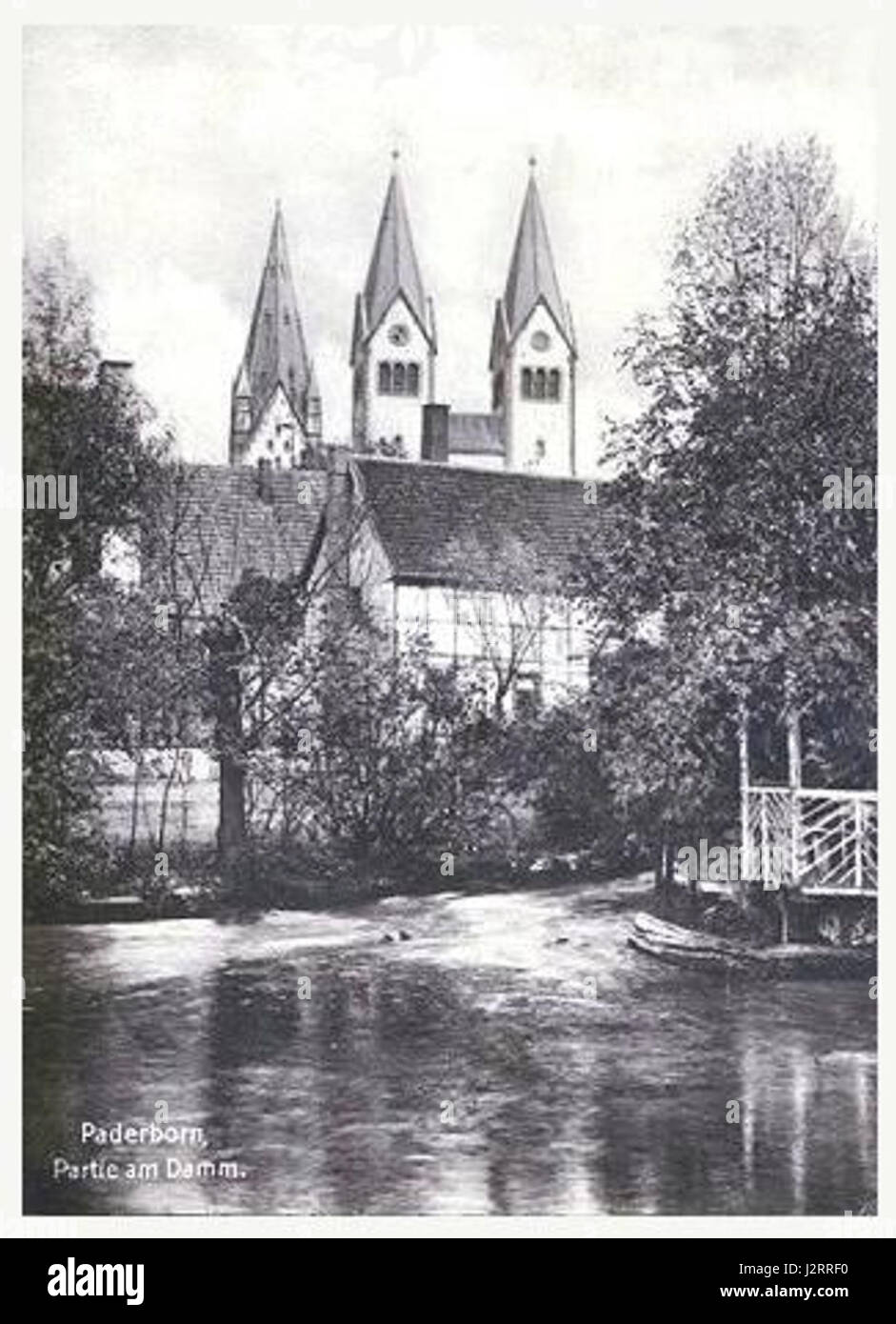 Ein Foto oder Dokument aus dem frühen 20. Jahrhundert aus dem Jahr 1924, möglicherweise bezogen auf das Gebiet am Damm, das den historischen Kontext der Zeit widerspiegelt. Stockfoto