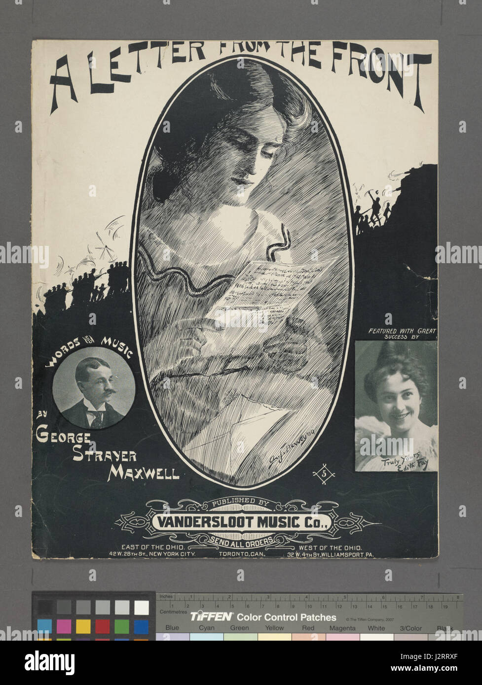 Ein Brief von der Front (NYPL Hades-1928914-1989941) Stockfoto