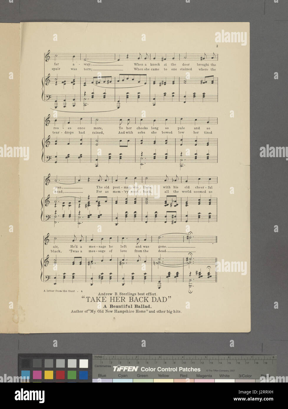 Ein Brief von der Front (NYPL Hades-1928914-1989943) Stockfoto