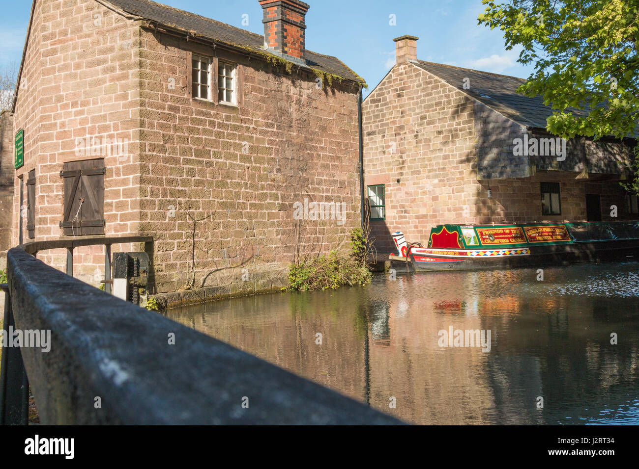 Cromford Canal Cromford Derbyshire Stockfoto