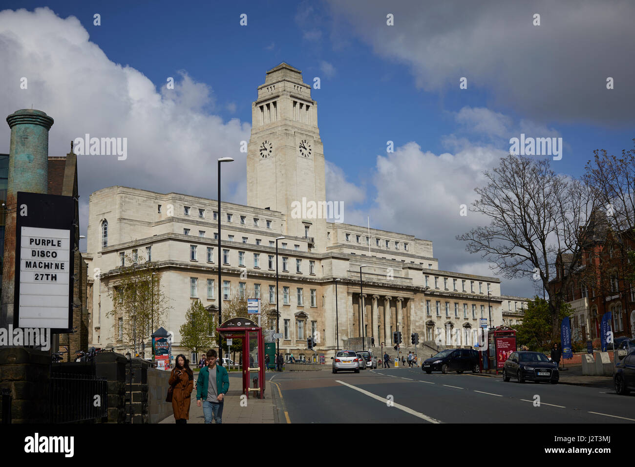 Das Parkinson-Gebäude ist ein Grad, den II aufgeführten Art-Deco-Gebäude und Campanile befindet sich an der University of Leeds in West Yorkshire, England Stockfoto