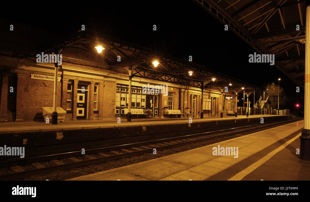 Melton Mowbray Bahnhof Stockfoto