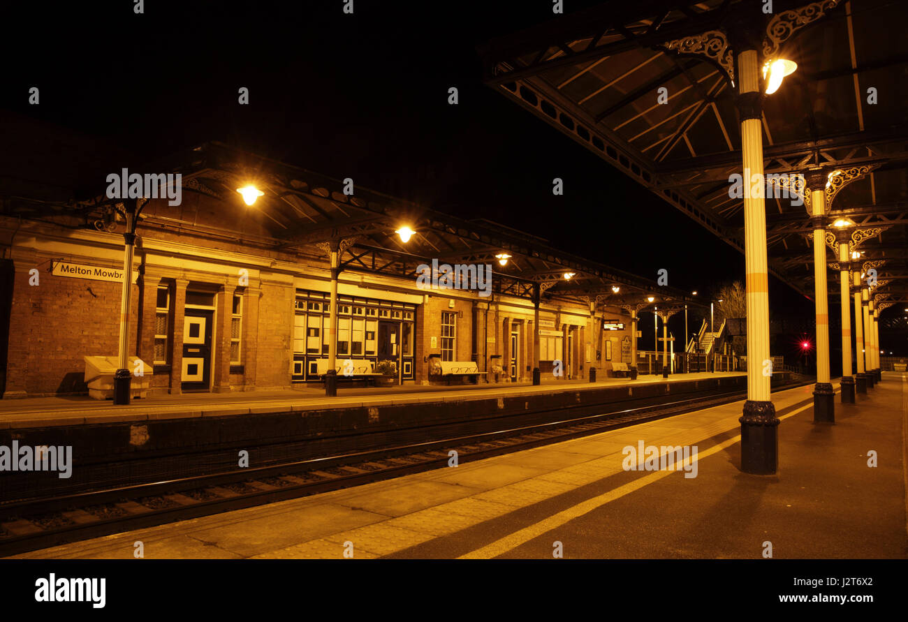 Melton Mowbray Bahnhof Stockfoto