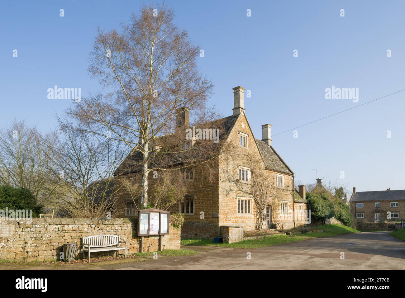 Land Cottages in South Newington, in der Nähe von Banbury, Oxfordshire, England, Vereinigtes Königreich Stockfoto