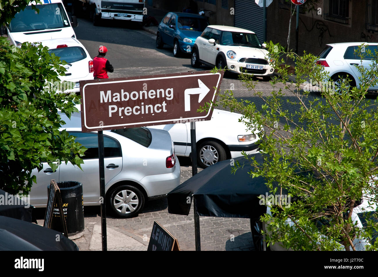 Trendy Maboneng Bezirk in downtowm Johannesburg Central Business District Provinz Gauteng Südafrika Stockfoto