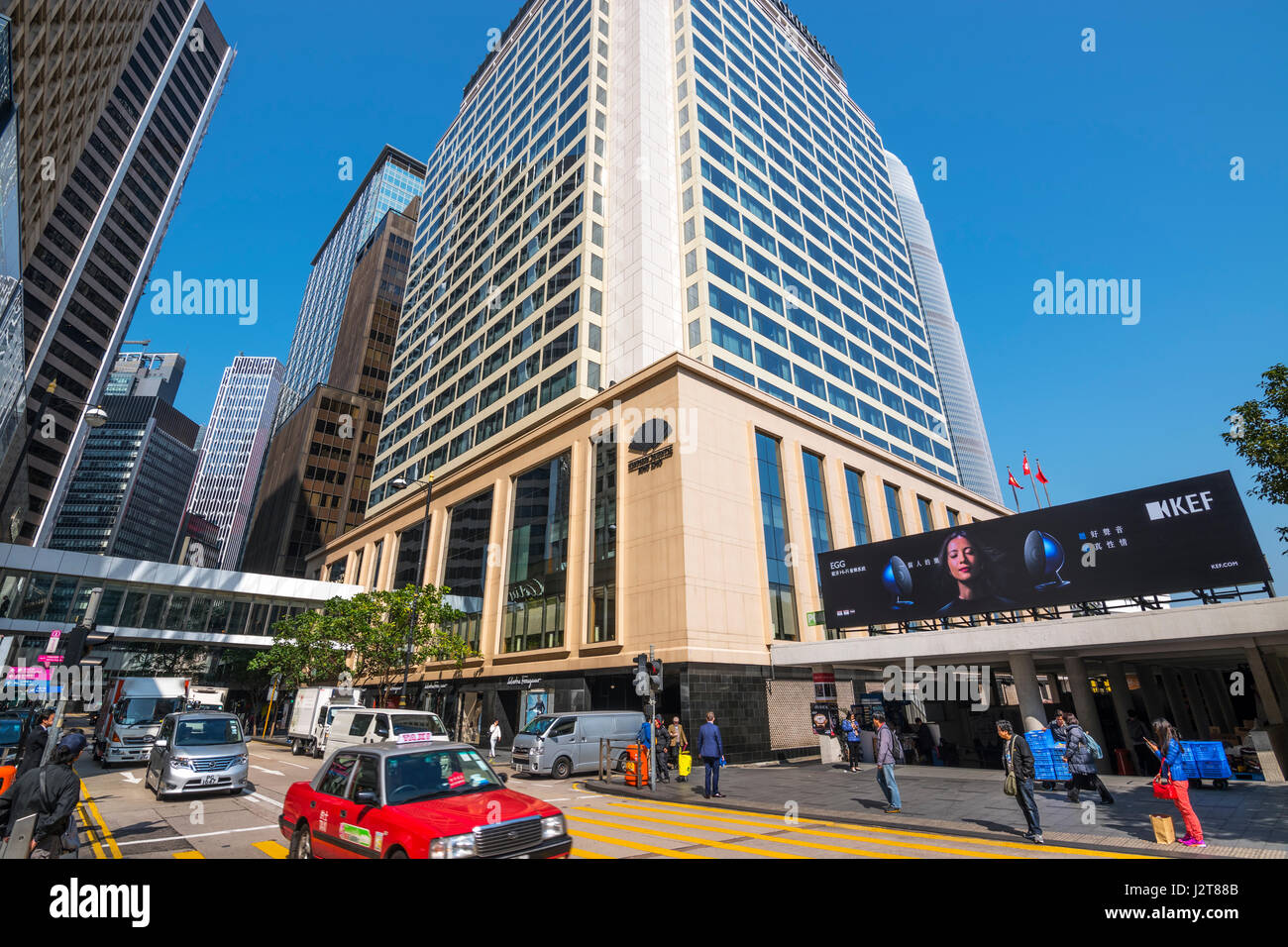 Chater Road, Central, Hong Kong Stockfoto