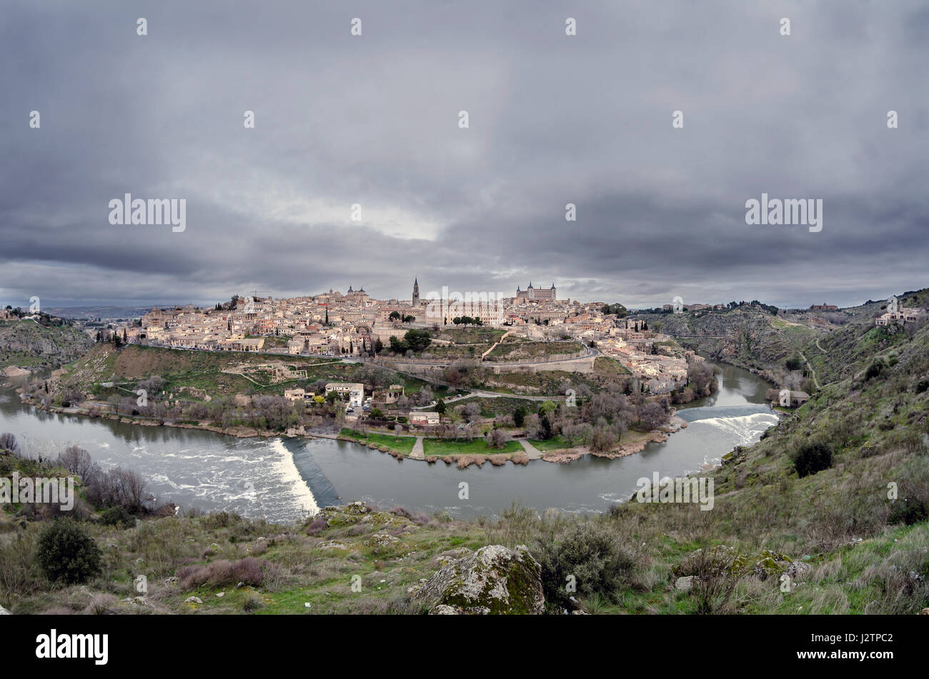 Toledo Spanisch ist eine Stadt und Gemeinde im Zentrum Spaniens gelegen, ist die Hauptstadt der Provinz Toledo sowie der autonomen Commun Stockfoto