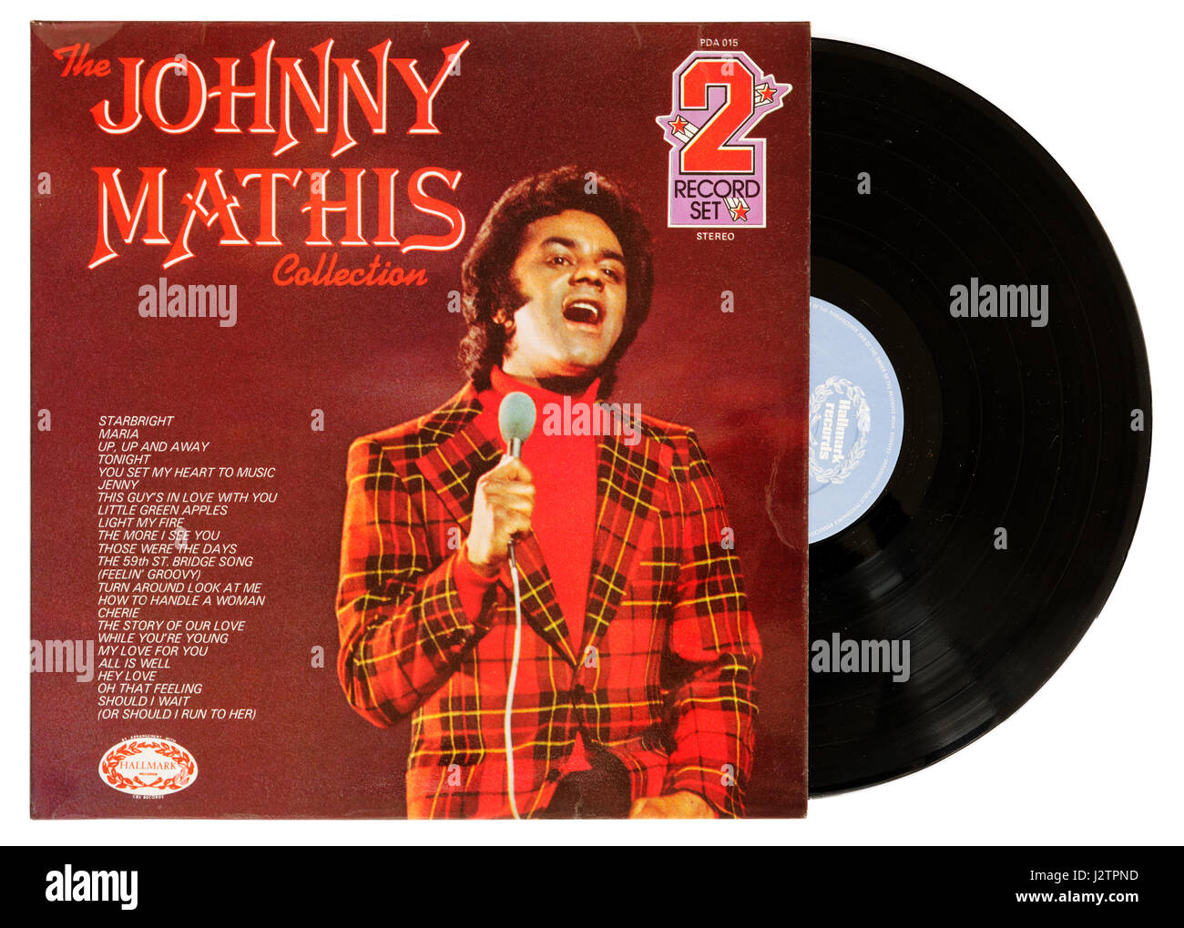 Das Album Johnny Mathis Collection Stockfoto