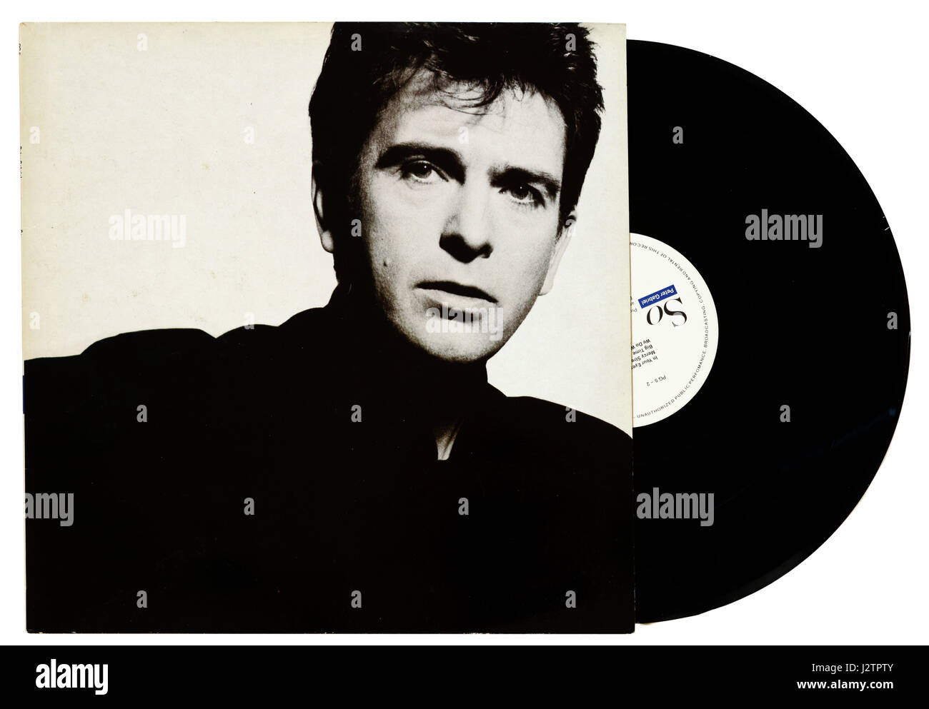 Peter Gabriel-Album auf vinyl Stockfoto