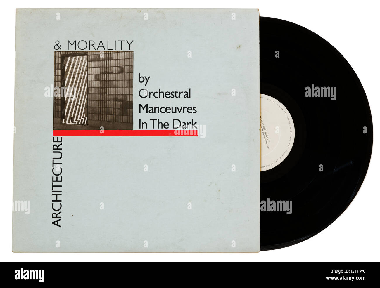 Orchestral Manoeuvres in das dunkle Album Architektur & Moral auf vinyl Stockfoto