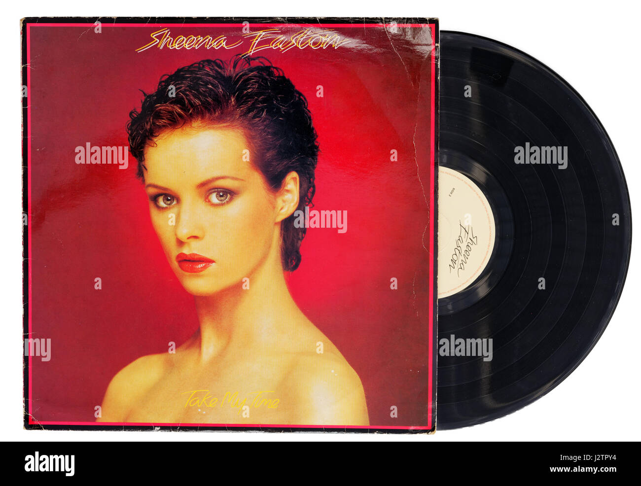 Sheena Easton Take My Time Vinyl-Schallplatte Stockfoto
