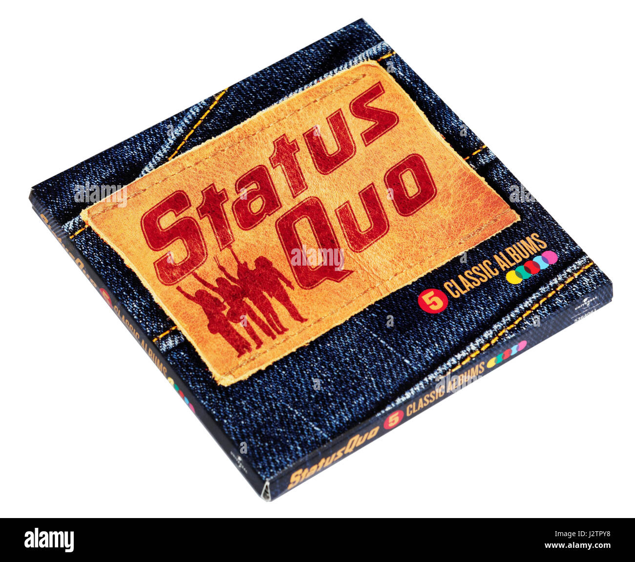 Status Quo: Ein Box-Set von 5 klassische Alben, einschließlich Blue For You, Piledriver und auf der Ebene Stockfoto
