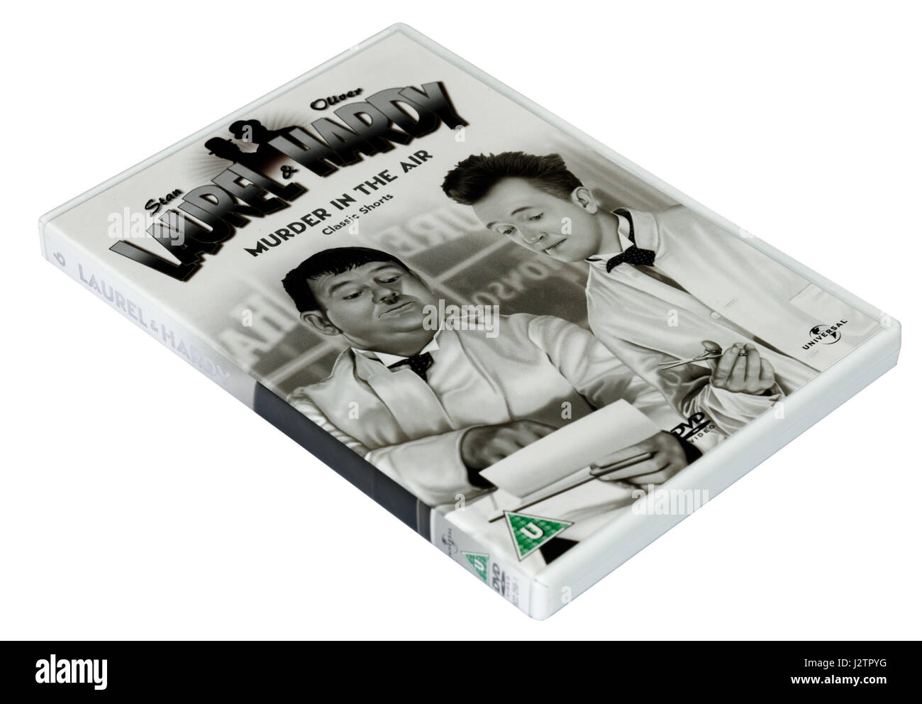 Mord in der Luft: A Laurel und Hardy DVD mit Kurzfilmen Stockfoto