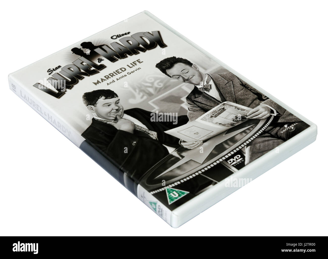 Eheleben: Laurel und Hardy DVD mit Kurzfilmen Stockfoto