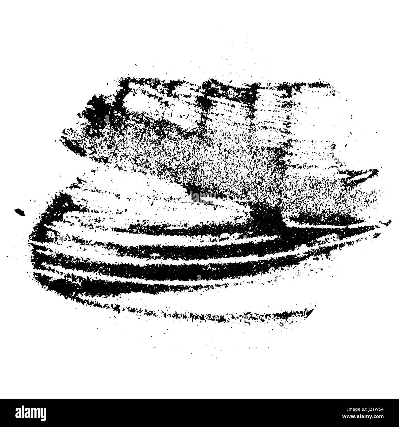 Tinte Staub Textur für Ihr Design. Grunge-Pulver-Muster. Vektor handgemachte Hintergrund. Hintergrund mit Sand Textur-Effekt Stock Vektor