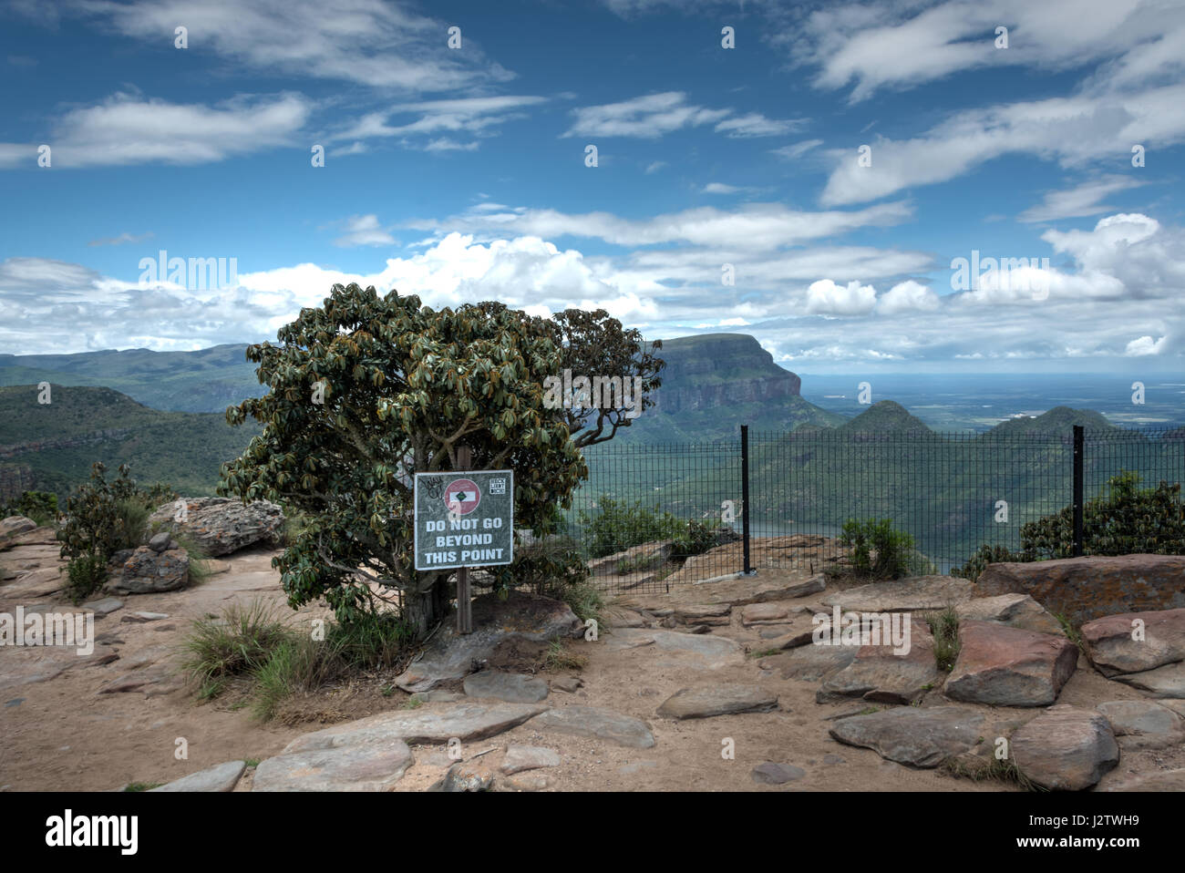 Blick auf den Blyde River Canyon, Süd-Afrika Stockfoto