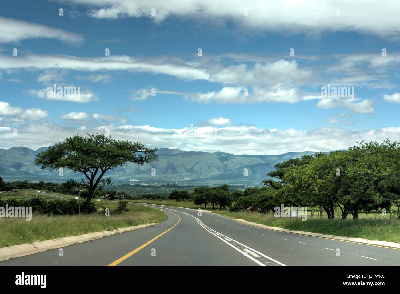 Straße von Südafrika, Swasiland Stockfoto