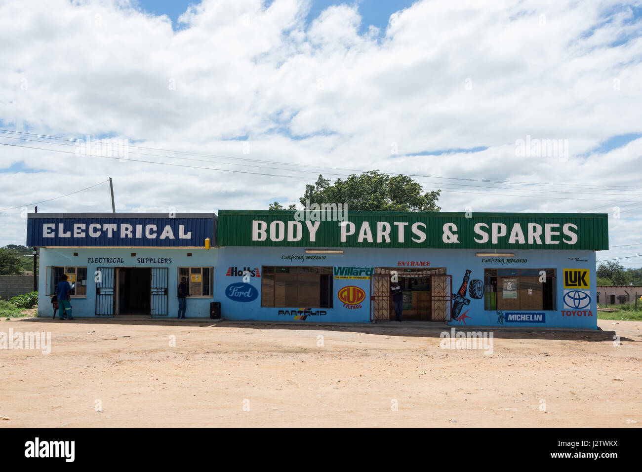 Afrikanische am Straßenrand-Shop in der Region Kwazulu-Natal, Südafrika Stockfoto