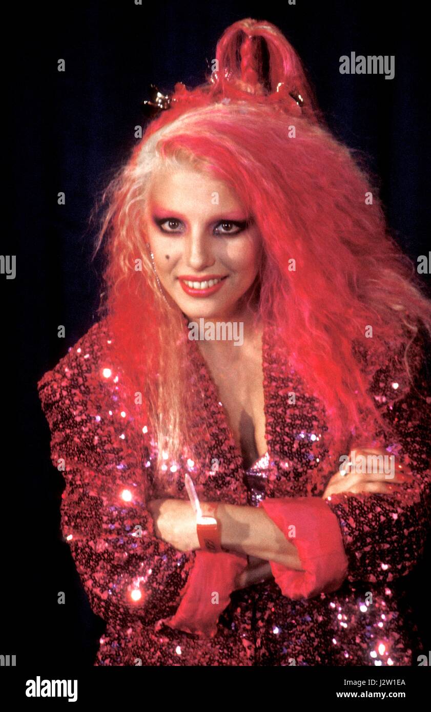 Dale Bozzio vermisste Personen fotografiert in Philadelphia, Pennsylvania im Jahr 1984. © Scott Weiner /MediaPunch. Stockfoto