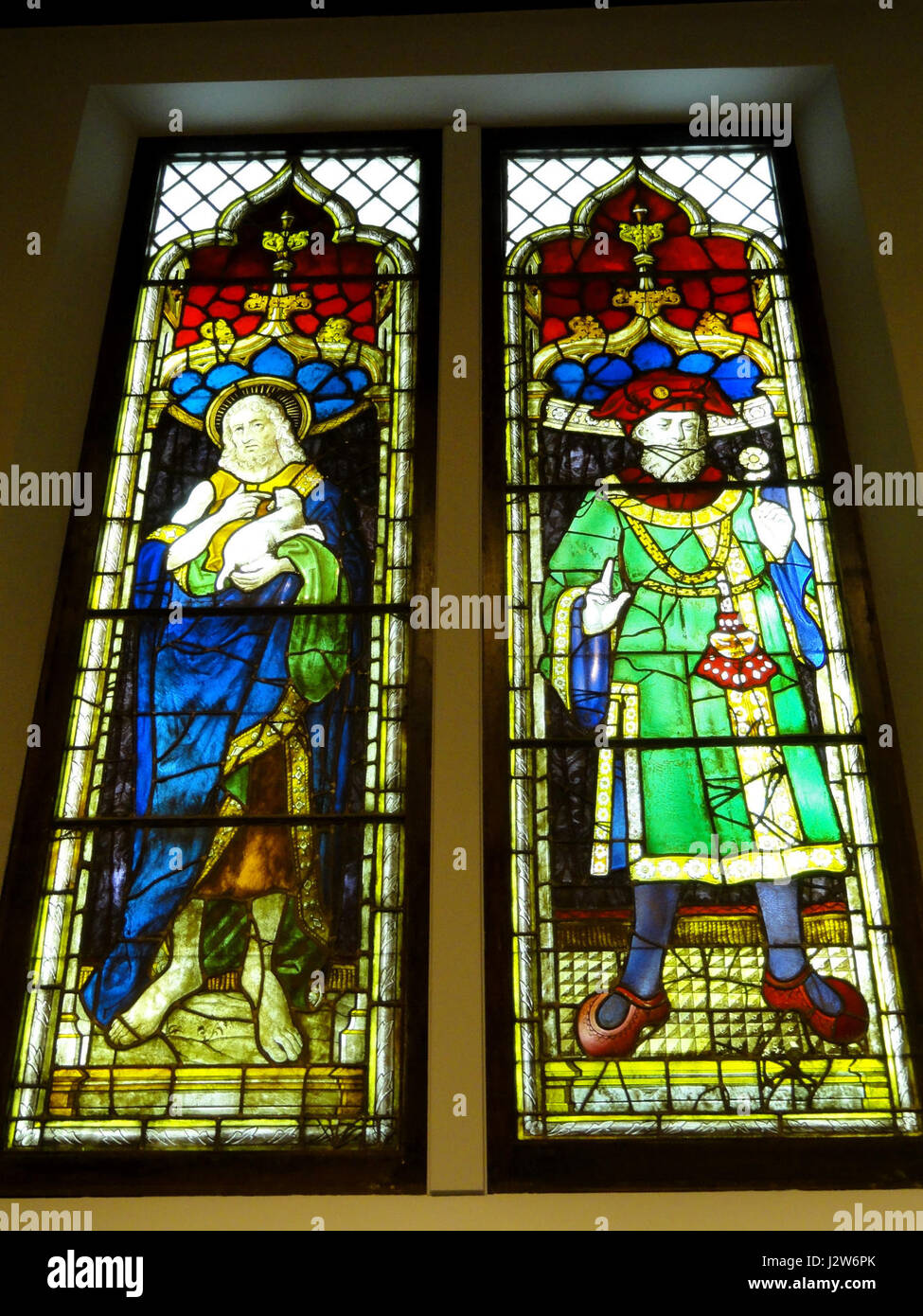 Ein Edelmann und St. Johannes der Täufer, Frankreich, c. 1500 - Nelson-Atkins Museum of Art - DSC08338 Stockfoto