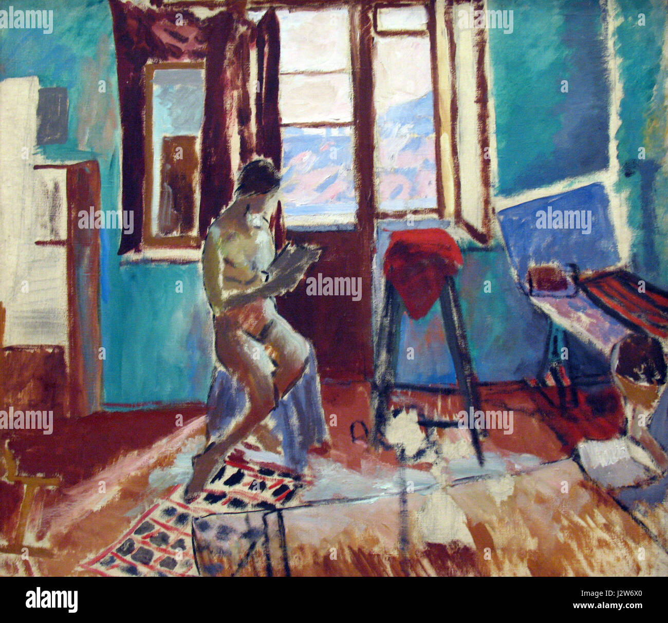 Der Titel bezieht sich wahrscheinlich auf ein Kunstwerk von Istomin aus dem Jahr 1928, das eine Szene durch ein Fenster („am Fenster“) darstellt. „Anagoria“ kann sich auf den Stil des Künstlers oder ein bestimmtes Thema des Gemäldes beziehen. Stockfoto Der Titel bezieht sich wahrscheinlich auf ein Kunstwerk von Istomin aus dem Jahr 1928, das eine Szene durch ein Fenster („am Fenster“) darstellt. „Anagoria“ kann sich auf den Stil des Künstlers oder ein bestimmtes Thema des Gemäldes beziehen. Stockfoto
