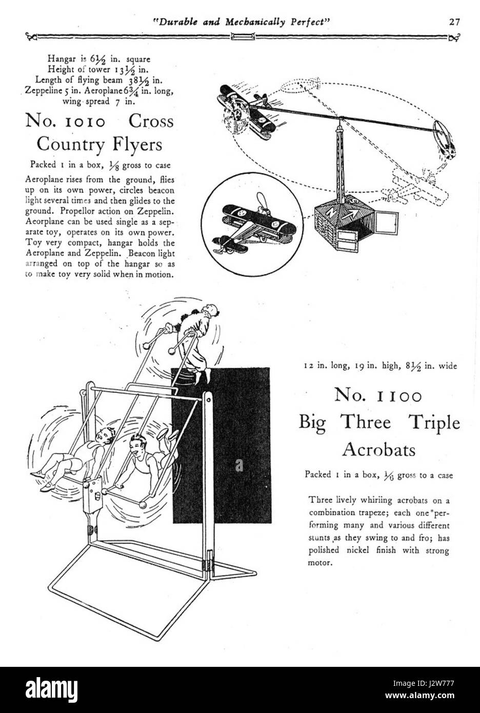 1930 Marx mechanische Spielwaren Katalog Pg 27 s Stockfoto