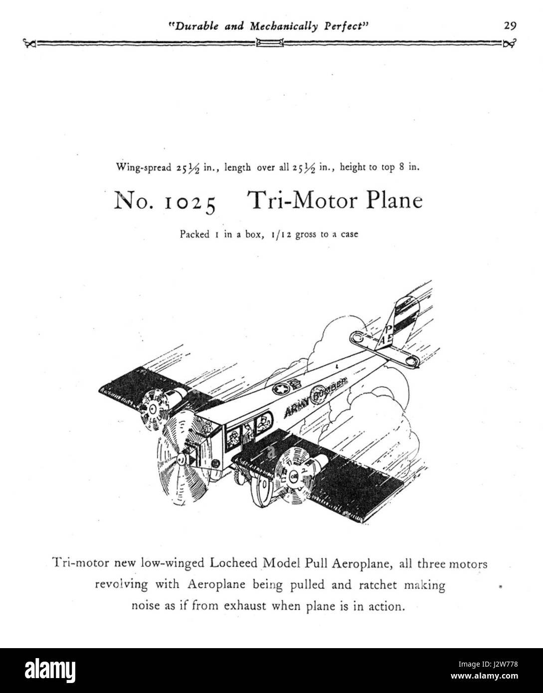 1930 Marx mechanische Spielwaren Katalog Pg 29 s Stockfoto