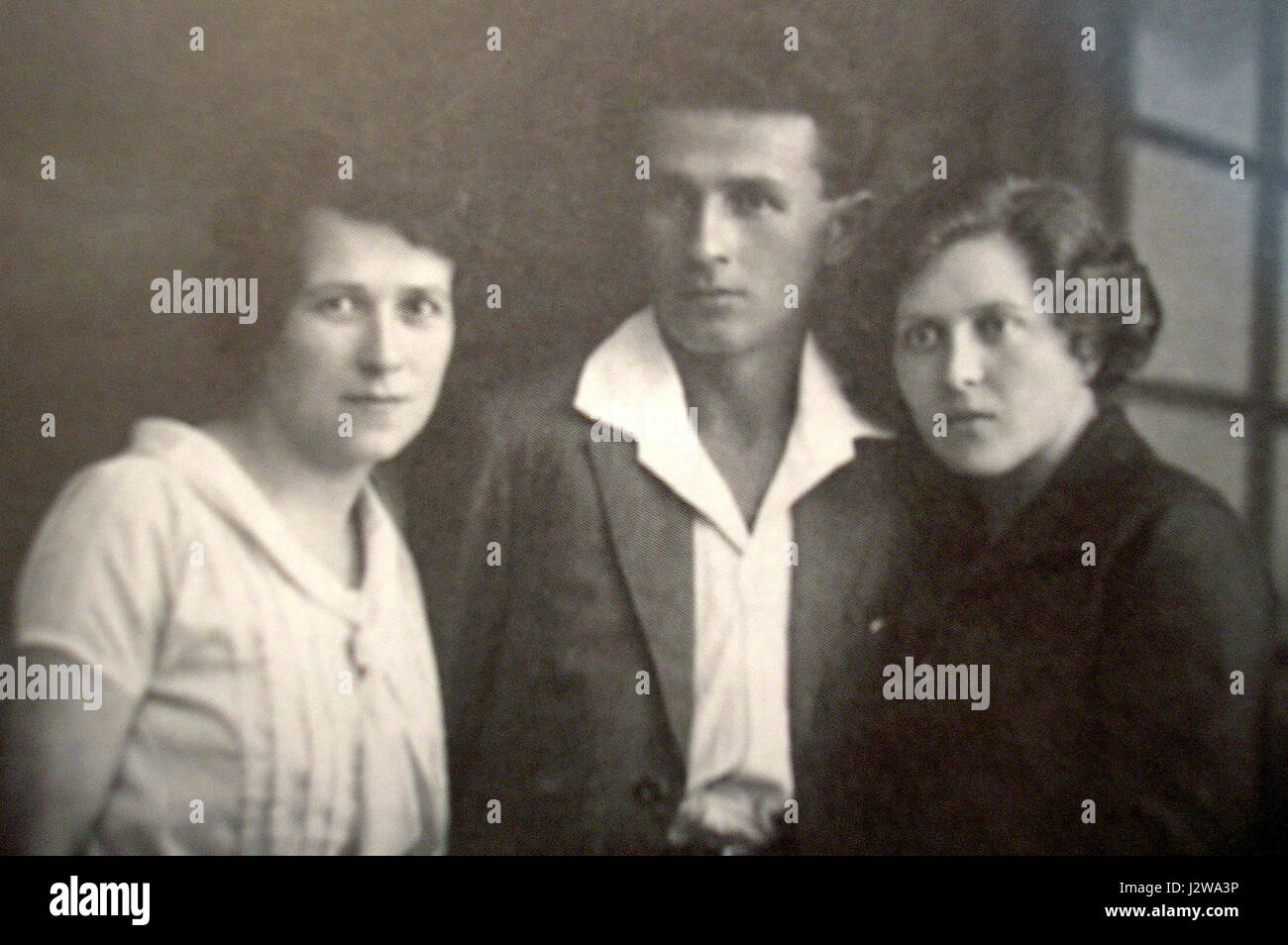 Abba und Schwestern Stockfoto