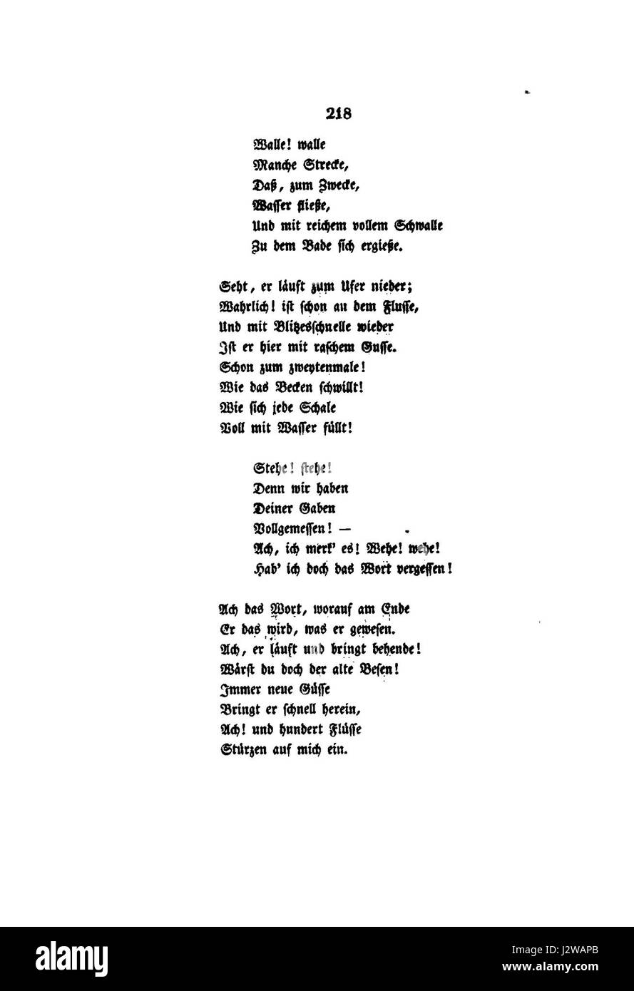 1827 Goethes Werke 01 218 Stockfoto