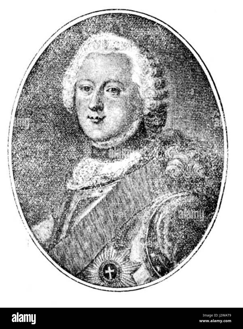 1727 Ernst Friedrich Stockfoto