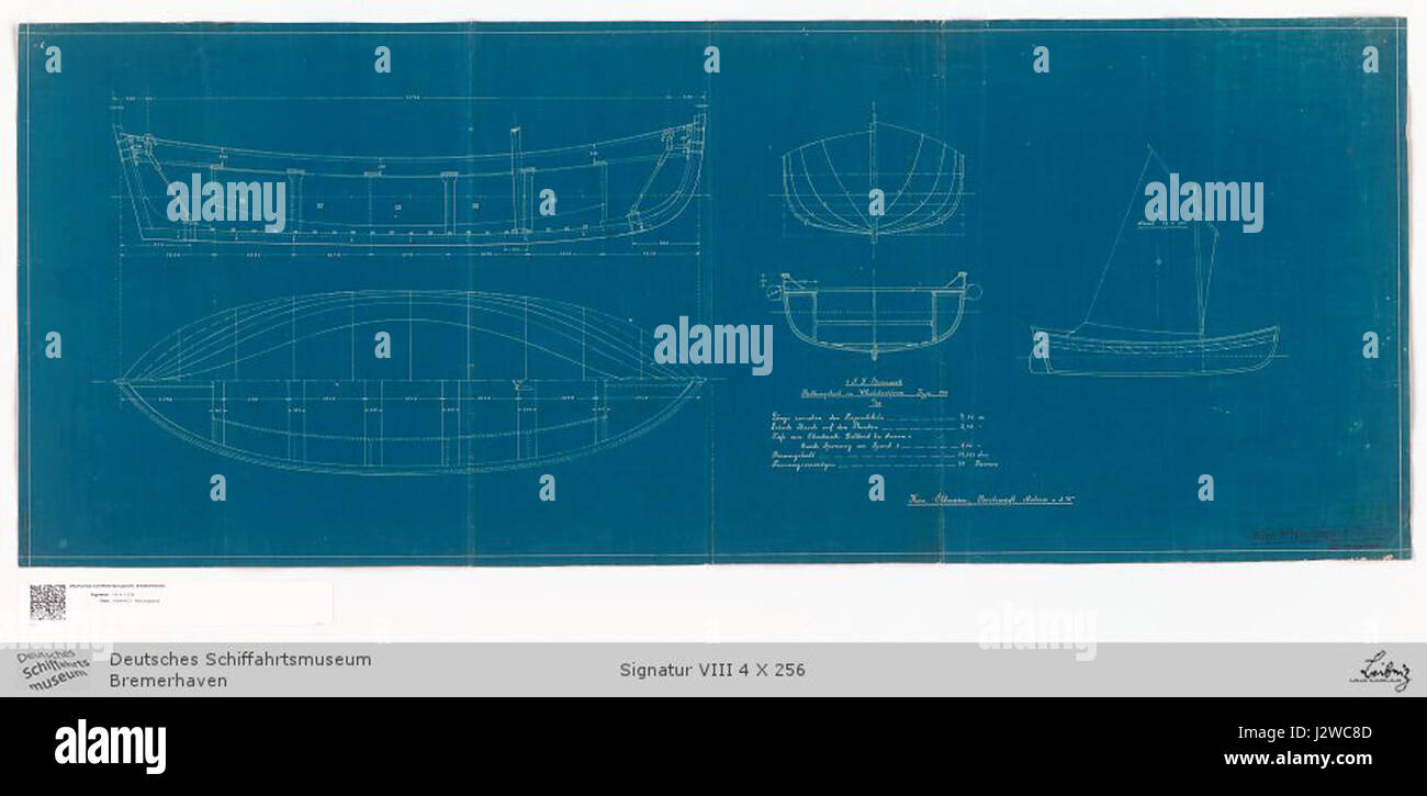 2013-12-31 Rettungsboot Bismarck 1914 DSM VIII 4 X 256 Stockfoto