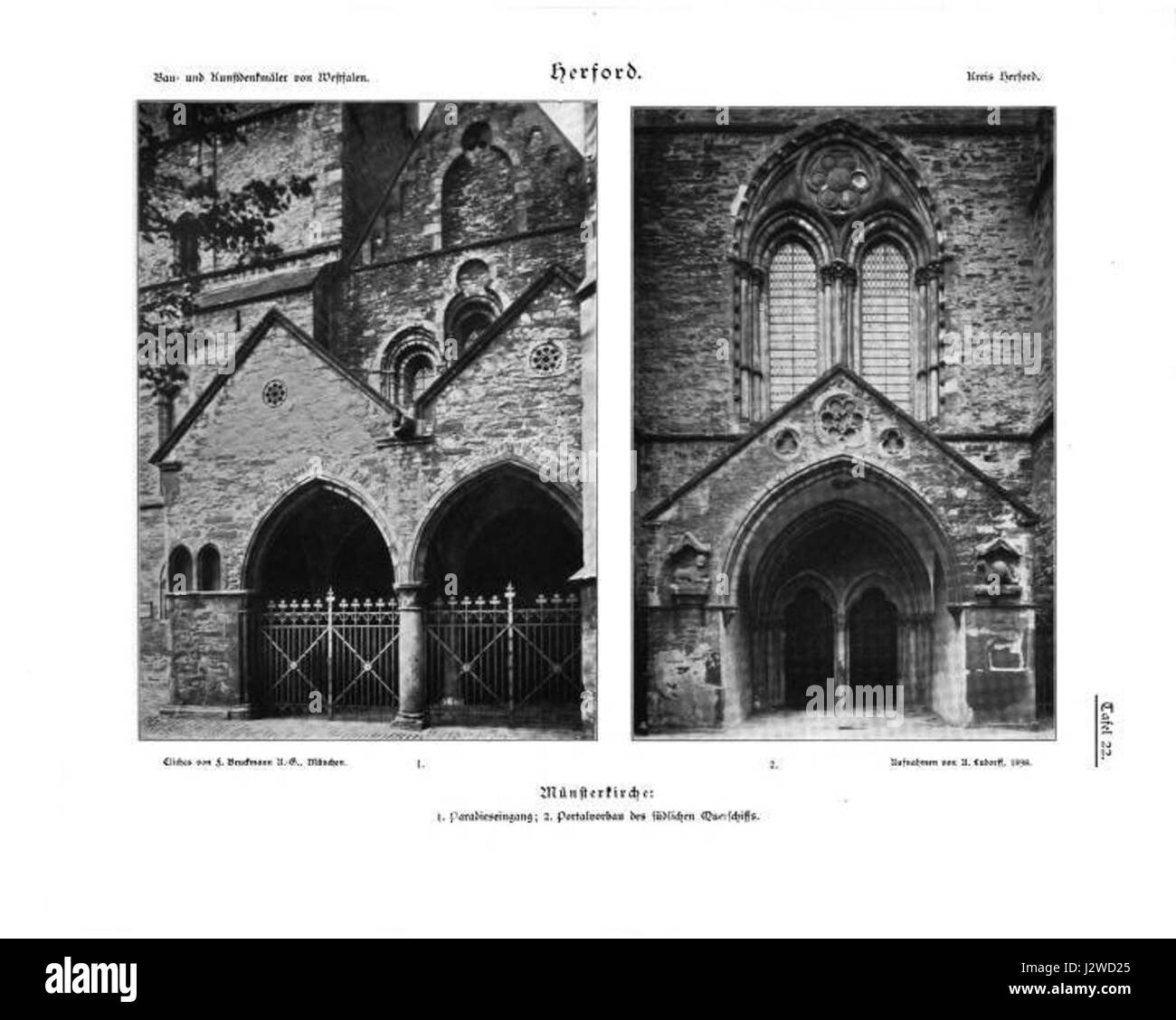 Die „66 Herford Tafel 2“ ist ein historischer Tisch aus der Region Herford, der feine Handwerkskunst aus der frühen Neuzeit zeigt. Es zeigt komplexe Designarbeiten, die die Kunstfertigkeit deutscher Möbelhersteller repräsentieren. Stockfoto