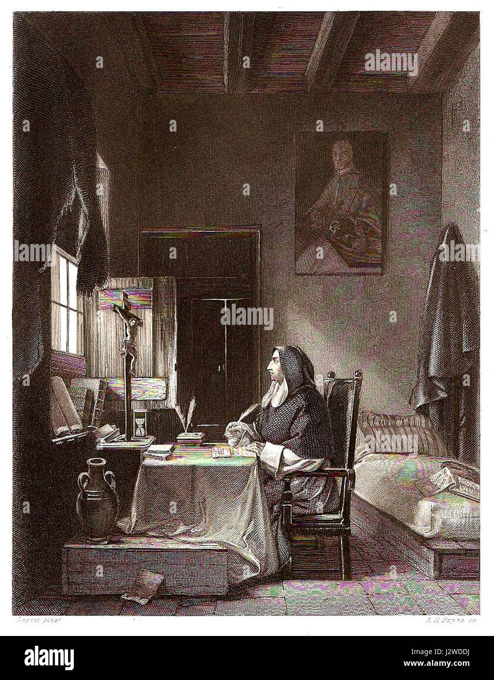 1853 - Savonarola Stockfoto