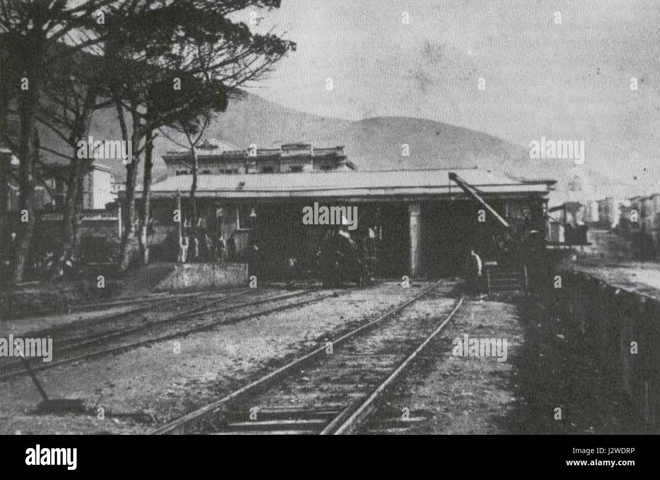 1 Cape Städte erste Bahnhof - gesehen von Burg - Cape Archive 3 Stockfoto