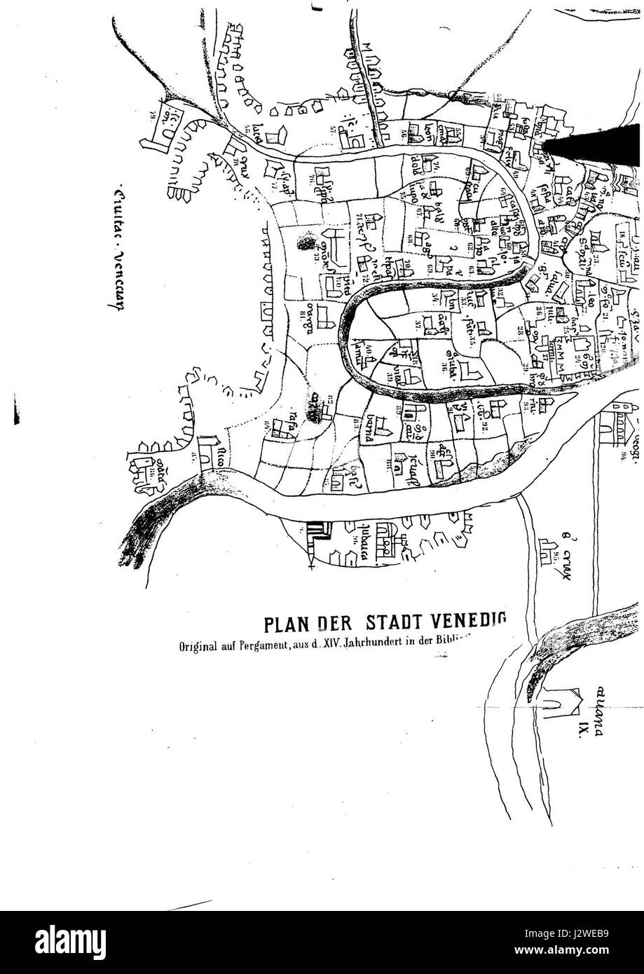 In der Zeit zwischen 1300-1399 in Venedig nahm seine Dominanz als maritime republik zu. Es war eine Zeit der politischen Macht, des wirtschaftlichen Wohlstands und des künstlerischen Aufschwungs, wobei Venedig im späten Mittelalter zu einem zentralen Zentrum für Handel und Kultur wurde. Stockfoto