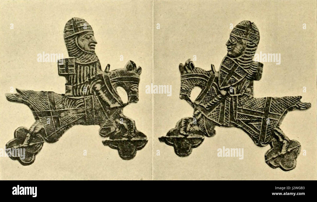 13. Jahrhundert Zinnsoldaten Stockfoto