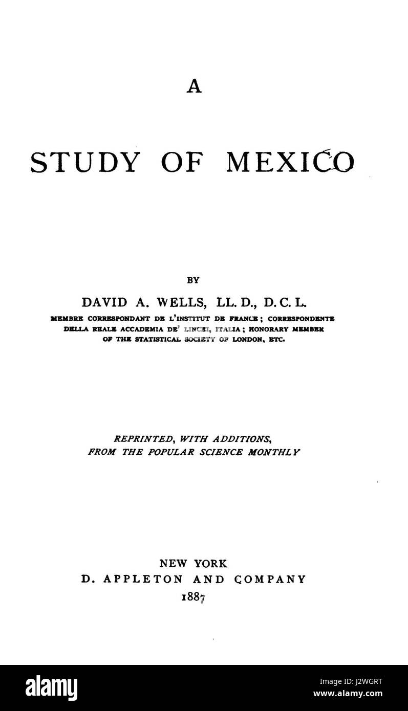 Eine Studie von Mexiko Stockfoto