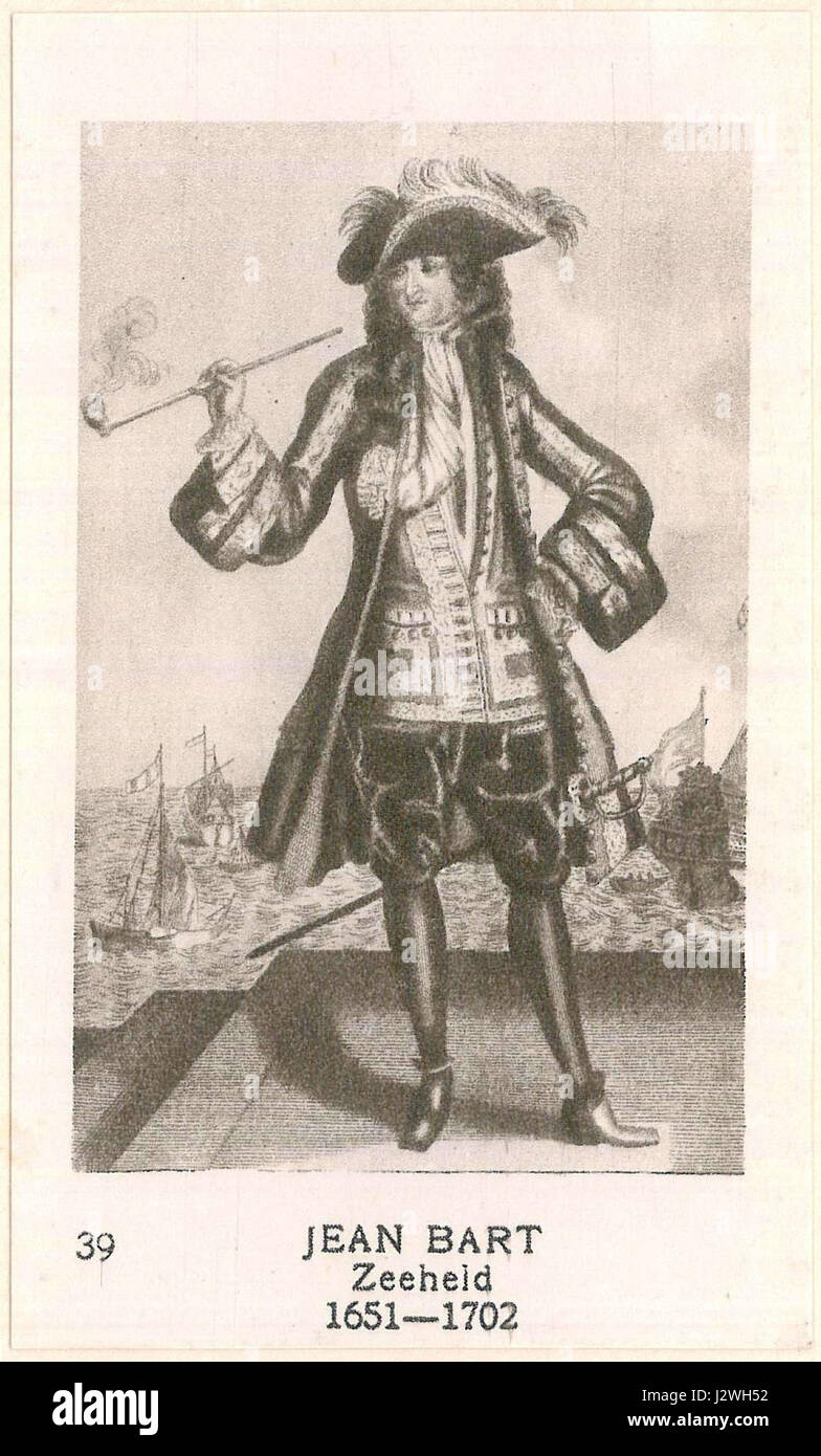 39 Jean Bart, Zeeheld, 1651-1702 Stockfoto