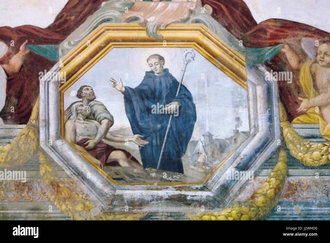 Die Abbazia di Chiaravalle della Colomba ist eine Benediktinerabtei in Italien, die mit Bernard de Clairvaux in Verbindung steht. Bekannt für seinen zisterzienserischen Architekturstil, bleibt es eine wichtige religiöse und historische Stätte, vor allem wegen seiner Verbindung zum Einfluss von Bernardâ auf die Klosterreform. Stockfoto