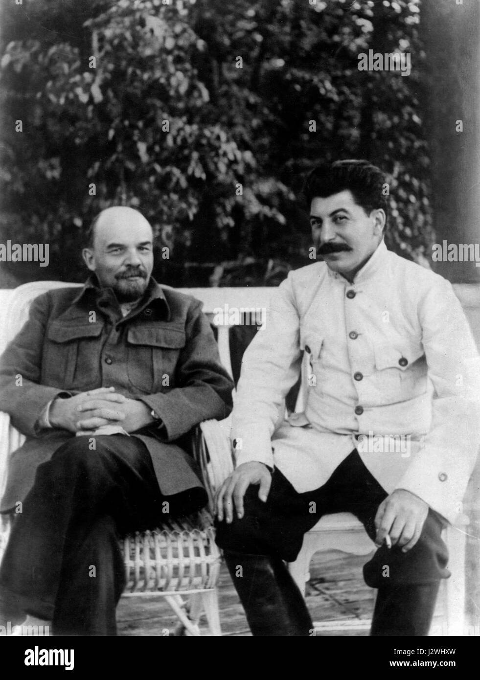 19220900-Lenin Stalin Gorki-02 Stockfoto