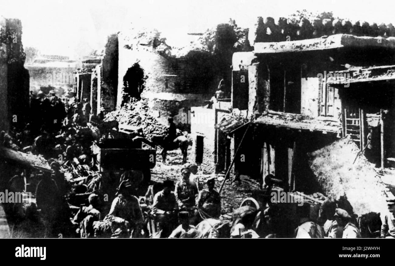 19200900-Rote Armee alte Buchara Stockfoto