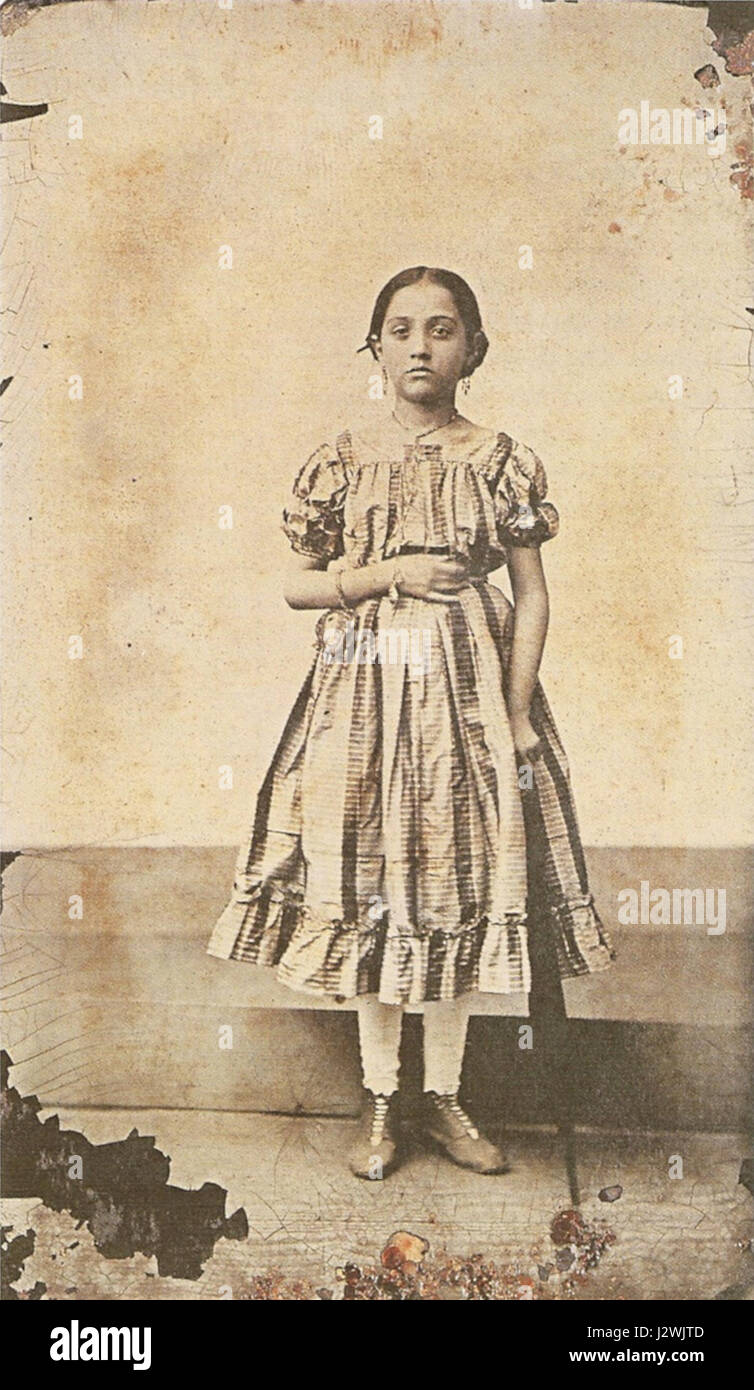 Brasilianisches Mädchen um 1870 Stockfoto