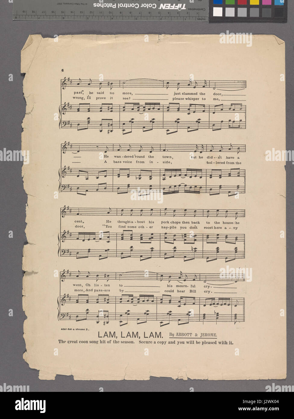 Nicht Dat schade (NYPL Hades-1924099-1952763) Stockfoto