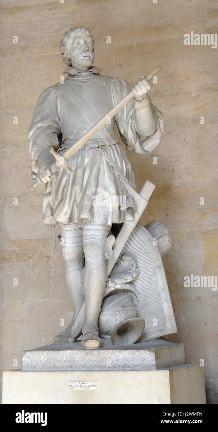 Die Galerie de Pierre Basse zeigt das Werk des französischen Künstlers Bayard. Bekannt für seine Beiträge zur klassischen französischen Kunst, konzentriert sich seine Arbeit auf historische und mythologische Themen, wie in dieser Galeriesammlung veranschaulicht. Stockfoto