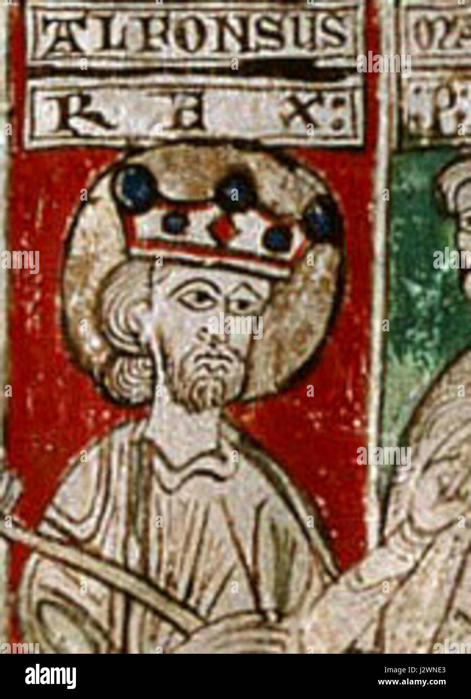 Alfos8Kastilie Stockfoto