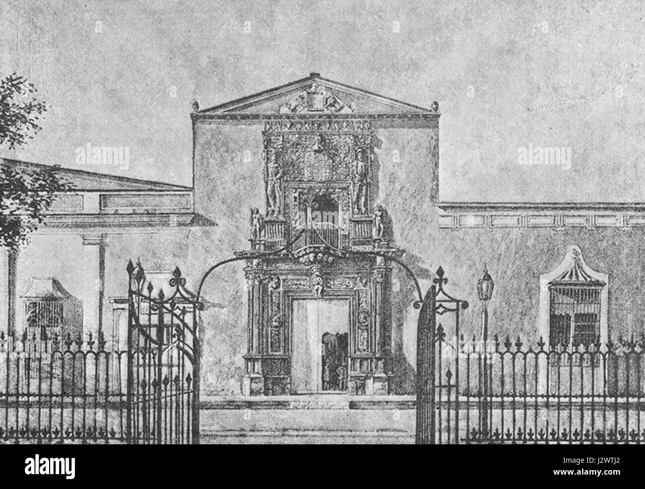 Casa-Montejo ist ein historisches Gebäude in YucatÃ¡rida, MÃ n, Mexiko. Dieses Herrenhaus aus der Kolonialzeit, erbaut von der Familie Montejo, ist ein bedeutendes Beispiel für spanische Kolonialarchitektur und Geschichte in der Region. Stockfoto