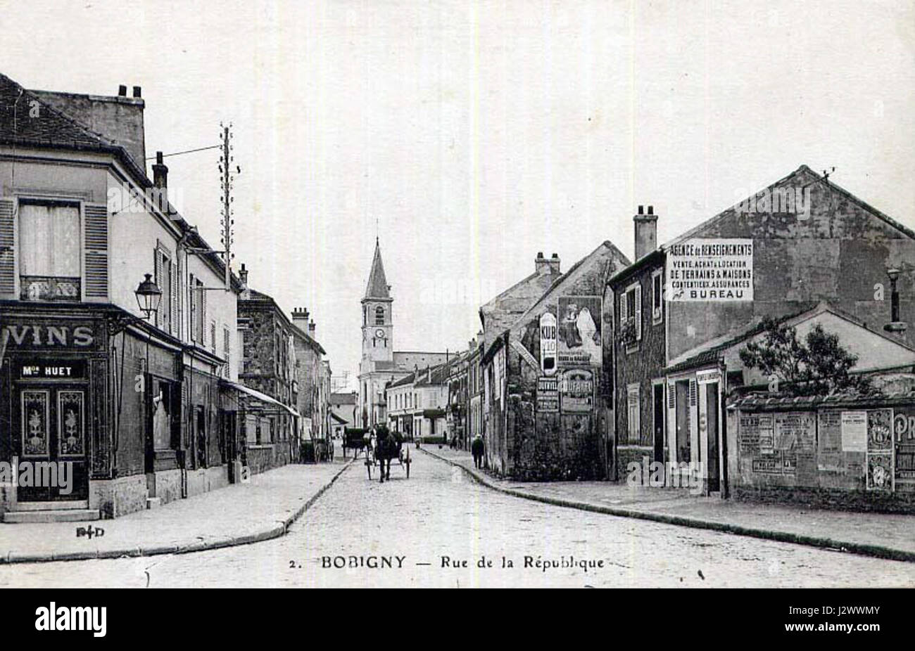 Bobigny-Rue De La République Stockfoto