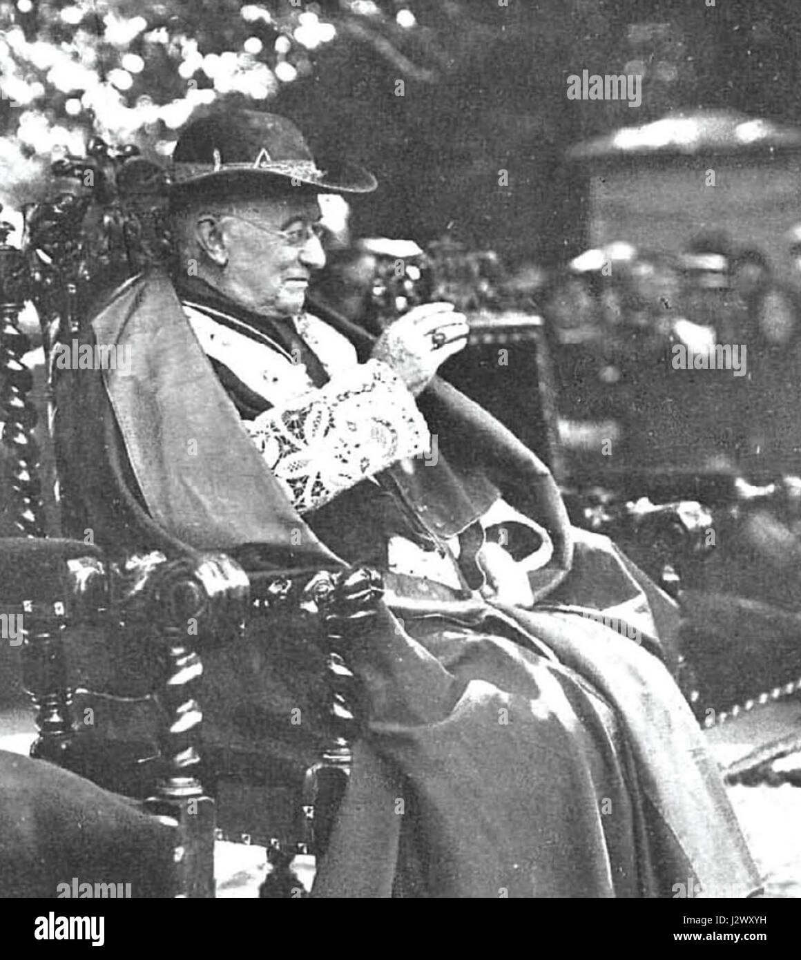 Kardinal Gregorio Maria Aguirre y Garcia, eine bemerkenswerte Persönlichkeit in der römisch-katholischen Kirche, wird für seine Beiträge zur Kirche und seine Führung in religiösen Angelegenheiten in Erinnerung gerufen. Stockfoto