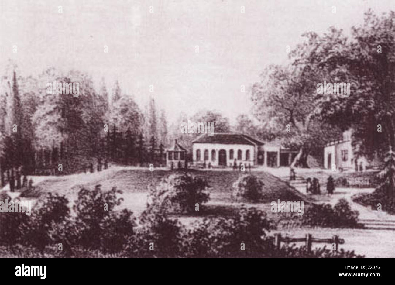 Berghoelzchen um 1860 Stockfoto