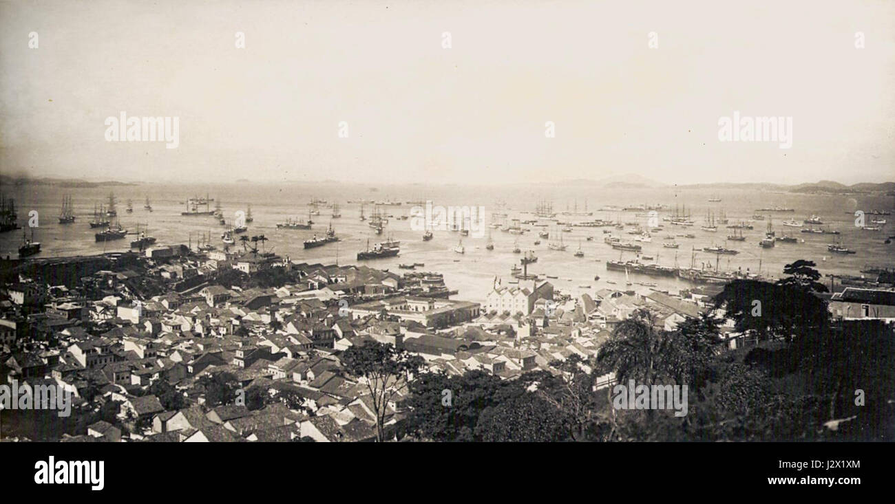 Centro Rio De Janeiro 1889 Stockfoto